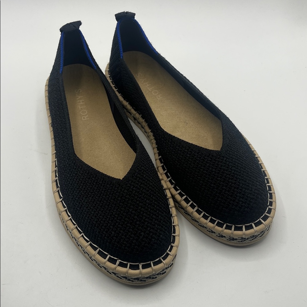 Rothy's Black and Tan Flats